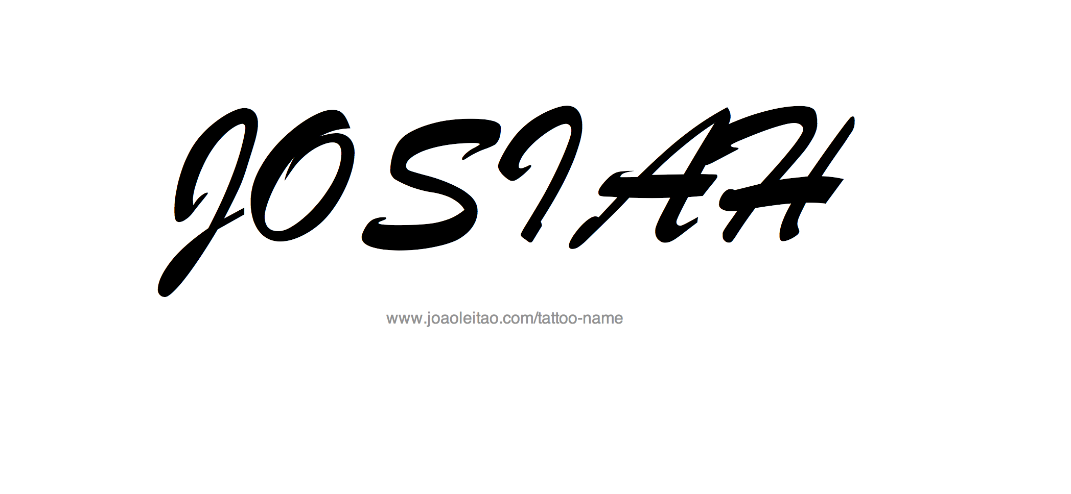 Tattoo Design Name Josiah