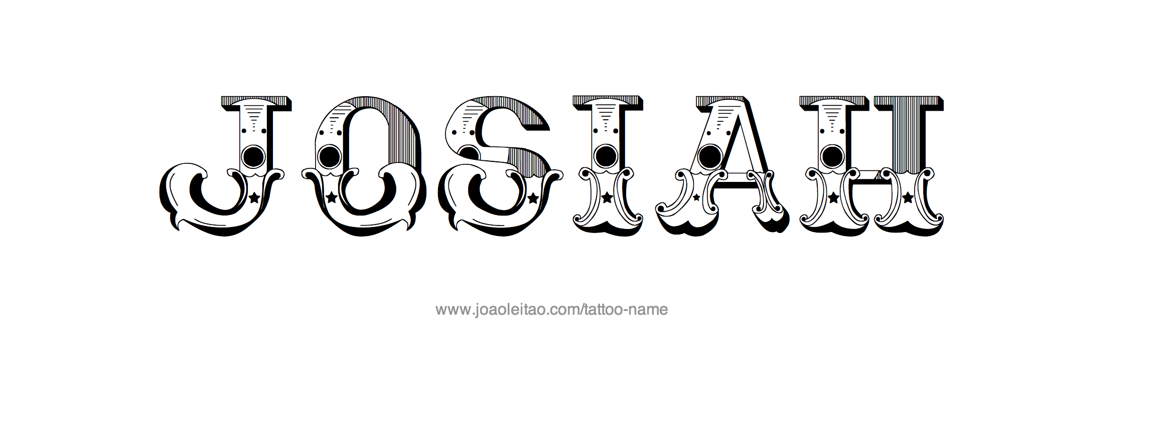 Tattoo Design Name Josiah