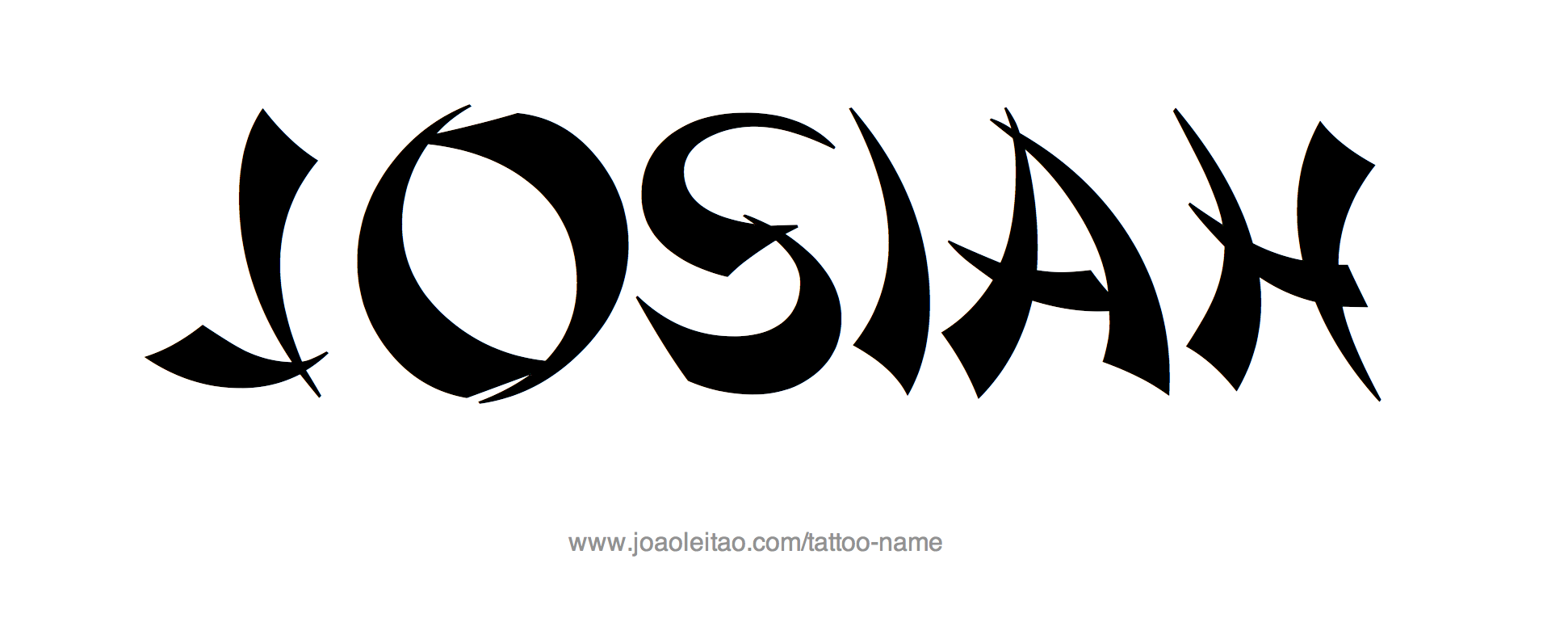 Tattoo Design Name Josiah