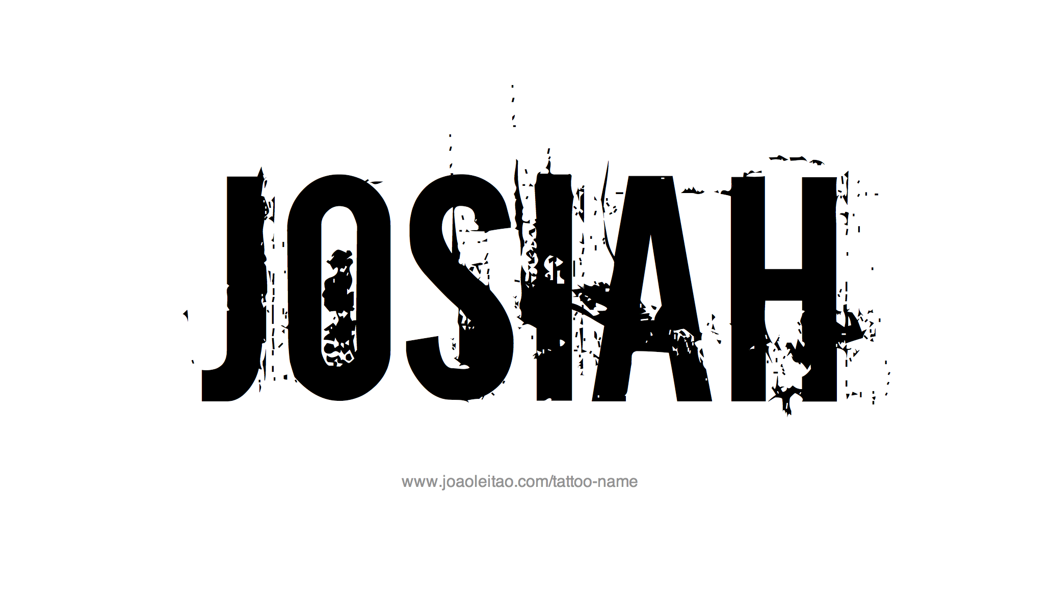 Tattoo Design Name Josiah