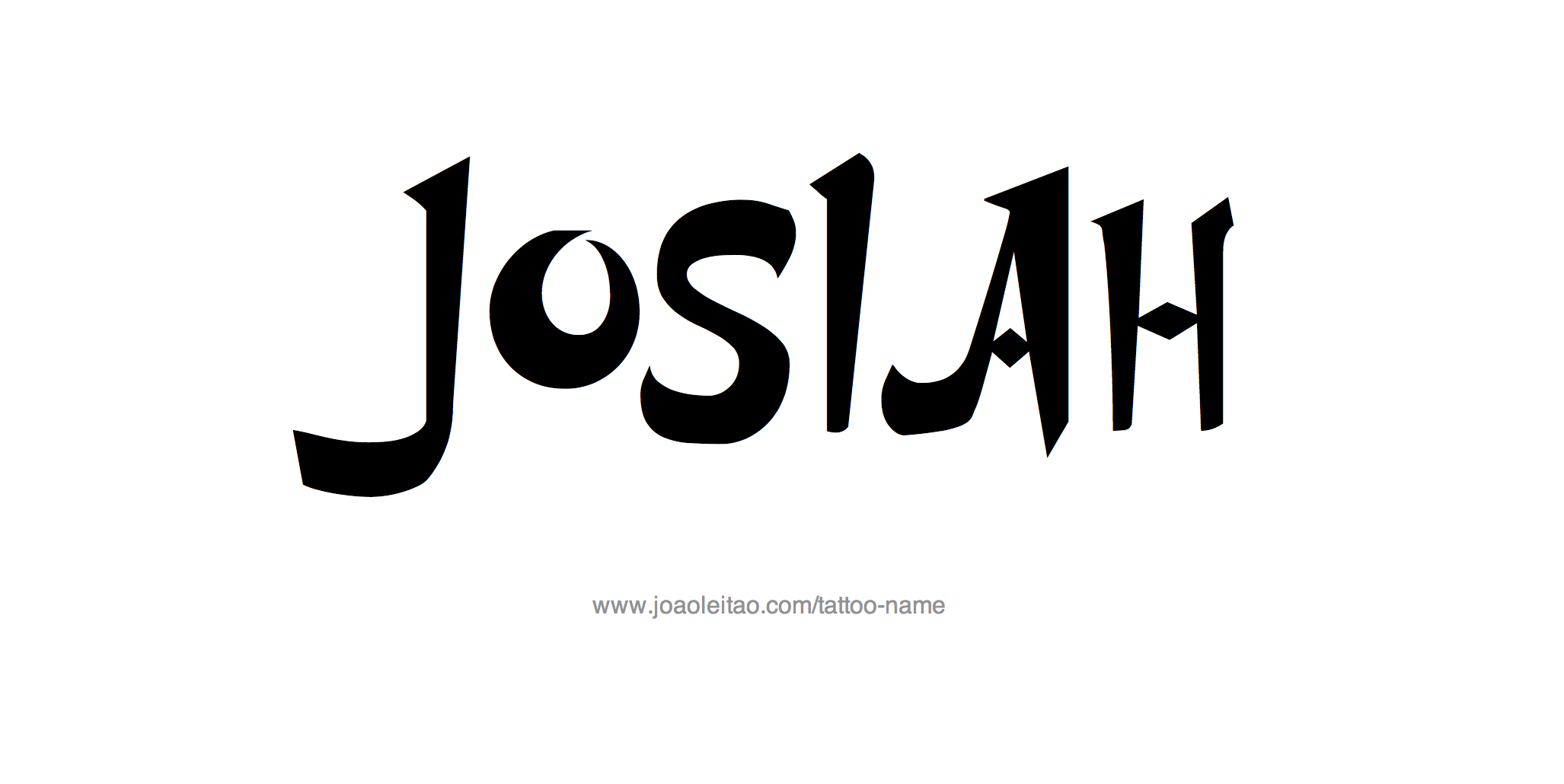 Tattoo Design Name Josiah