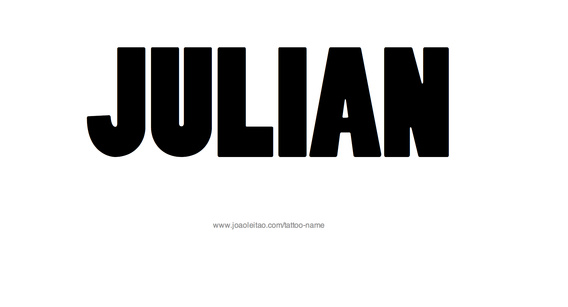 Tattoo Design Name Julian