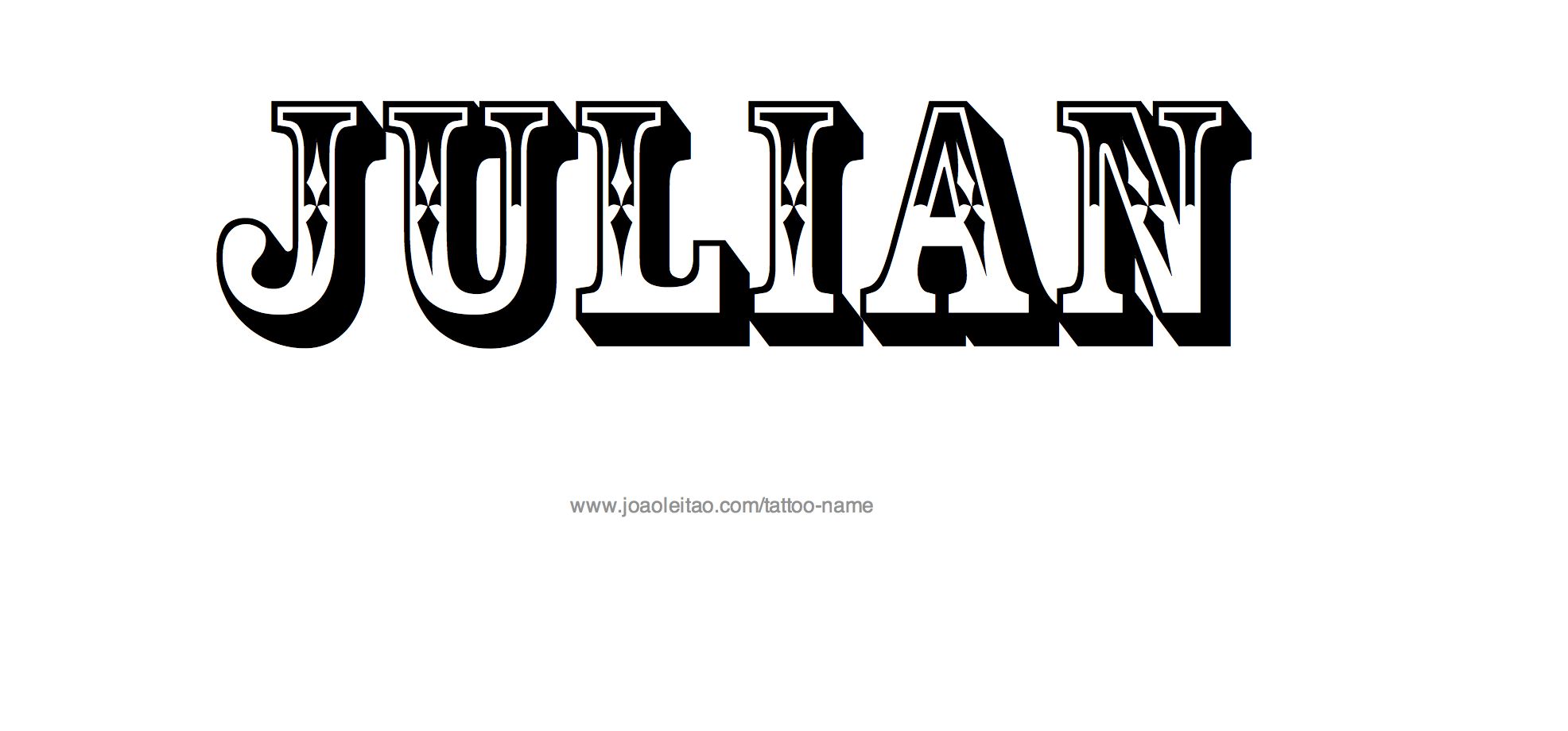 Tattoo Design Name Julian