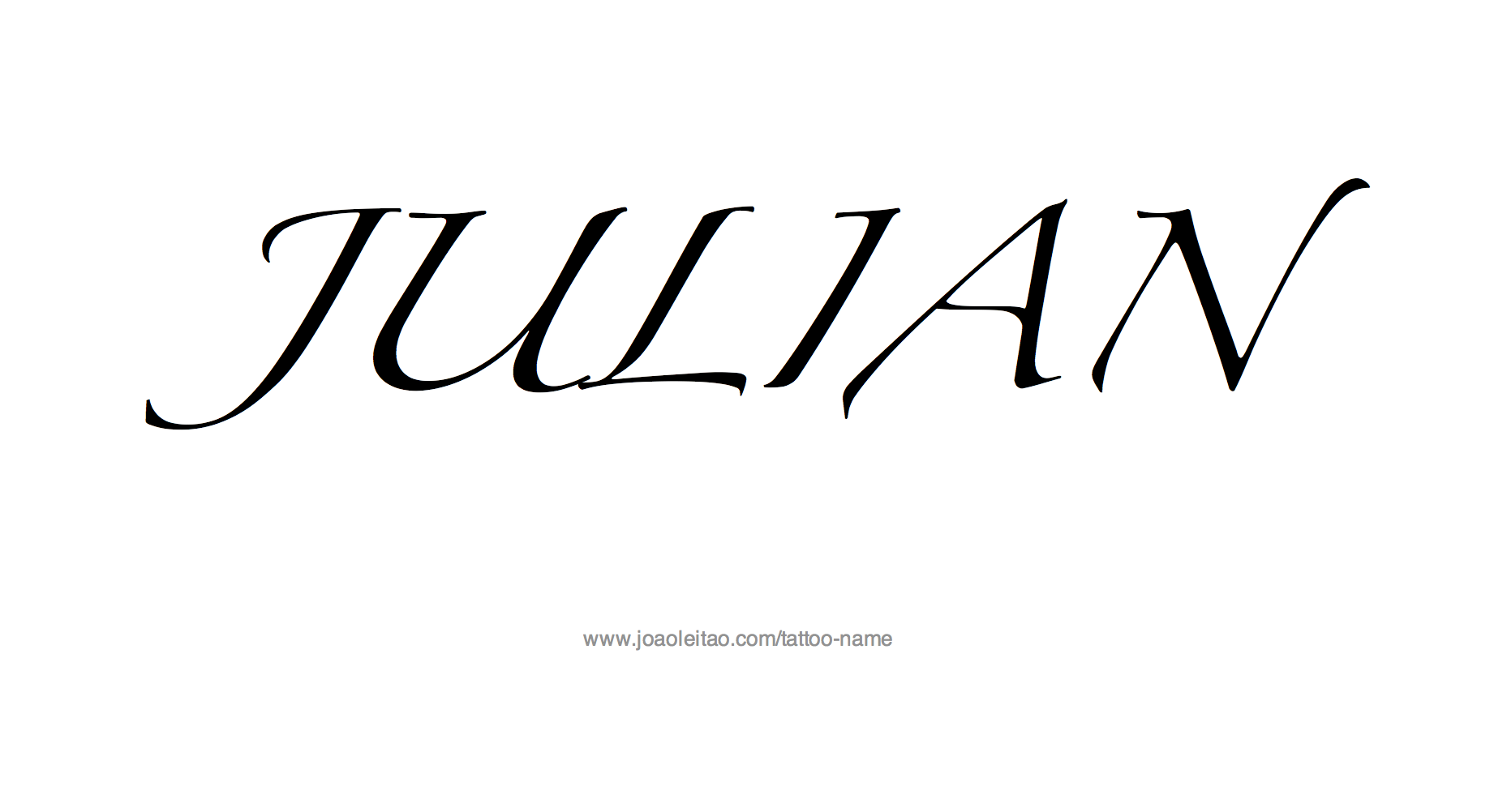 Tattoo Design Name Julian