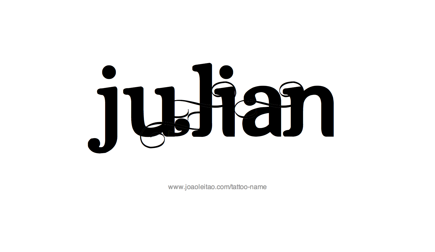 Tattoo Design Name Julian