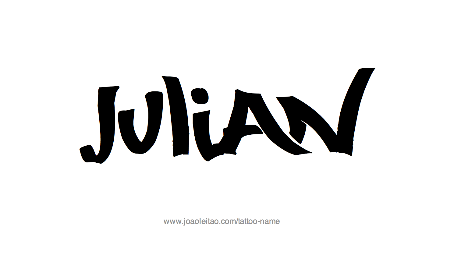 Tattoo Design Name Julian