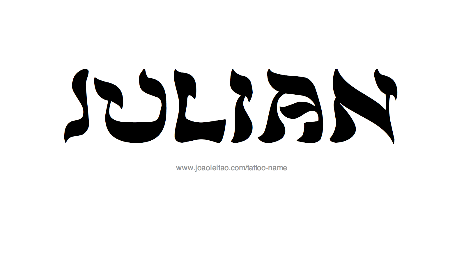 Tattoo Design Name Julian