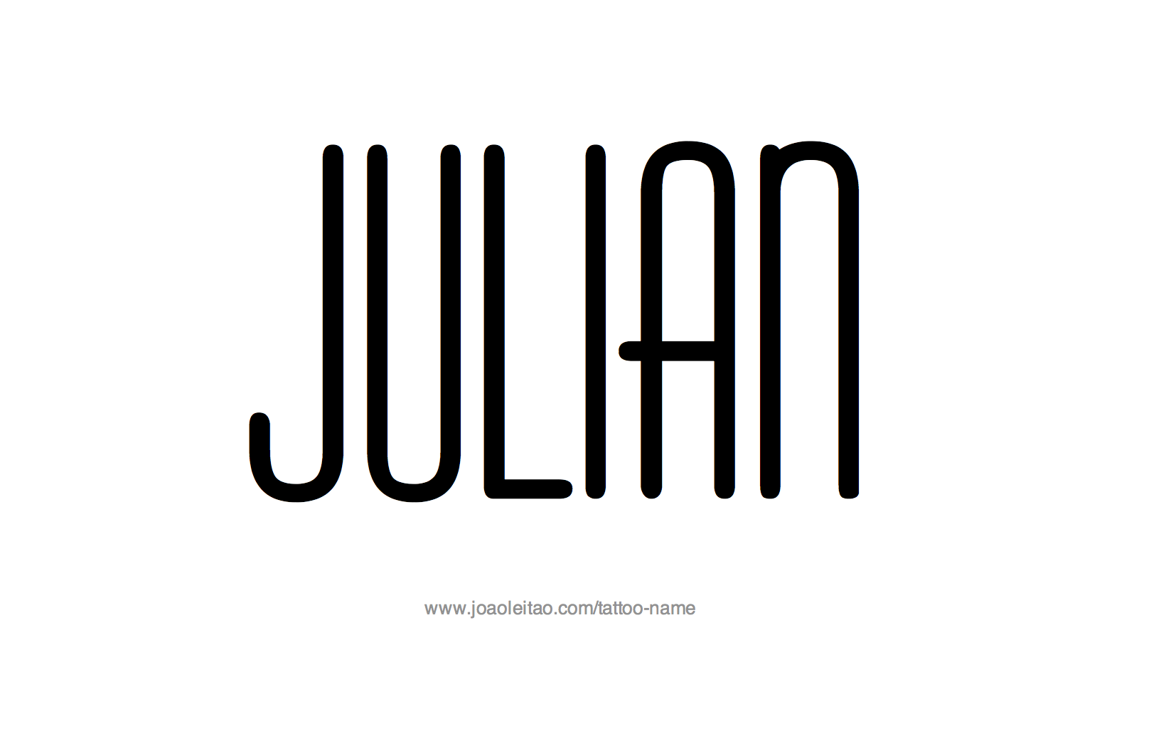 Tattoo Design Name Julian