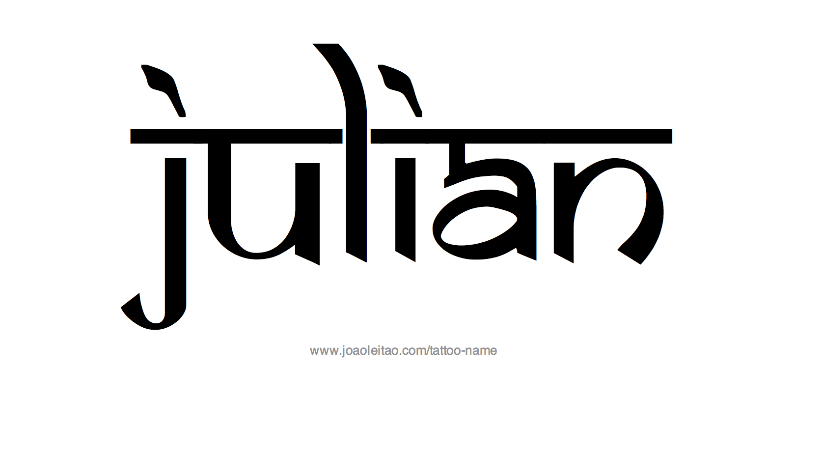 Tattoo Design Name Julian
