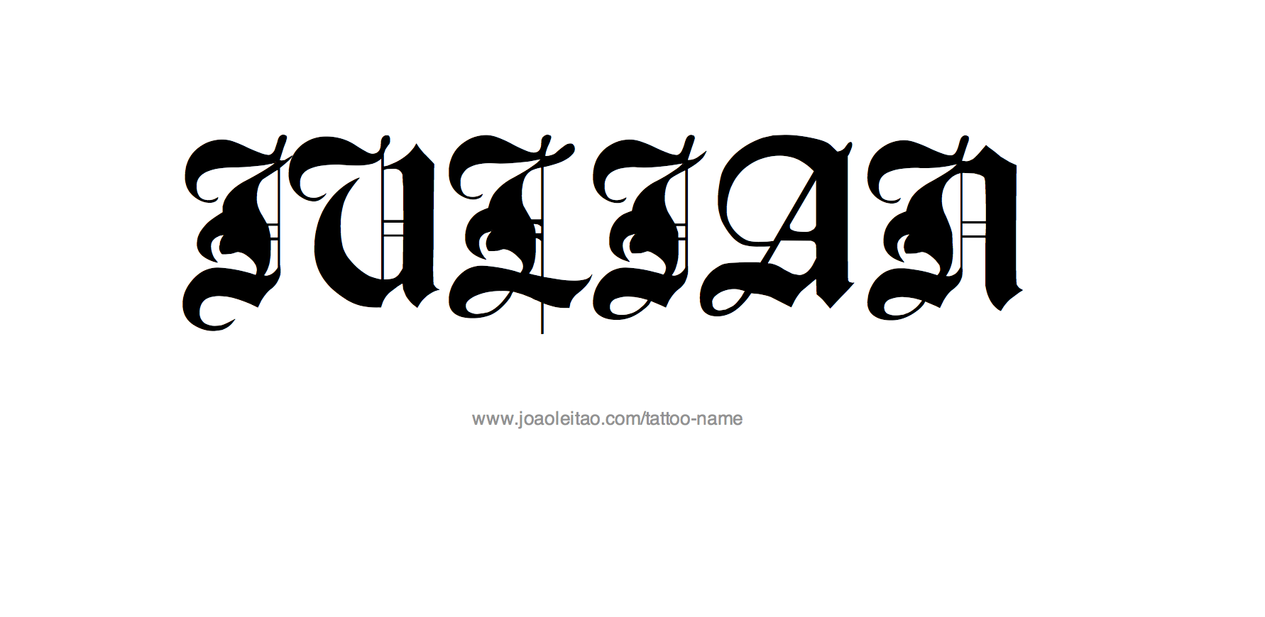 Tattoo Design Name Julian