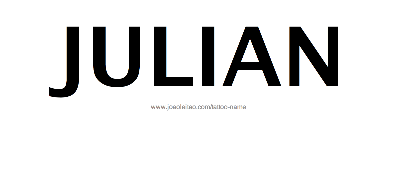 Tattoo Design Name Julian