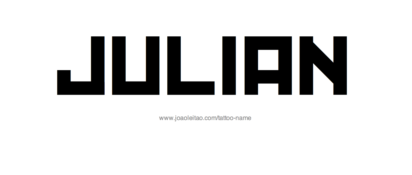 Tattoo Design Name Julian