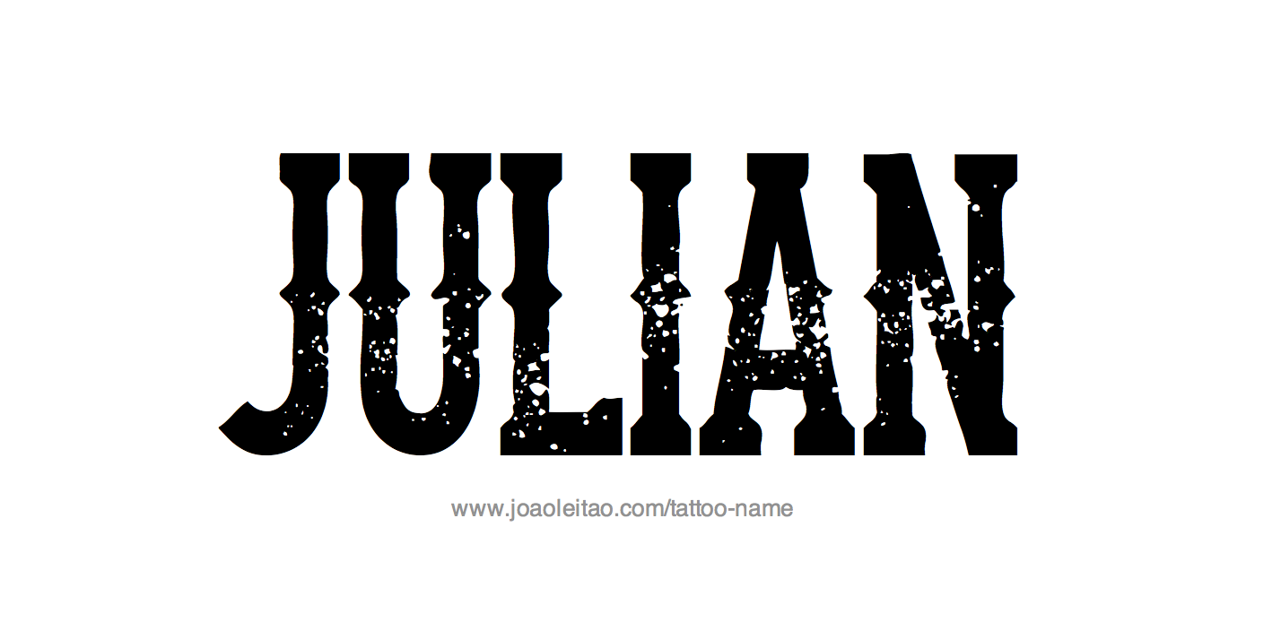 Tattoo Design Name Julian