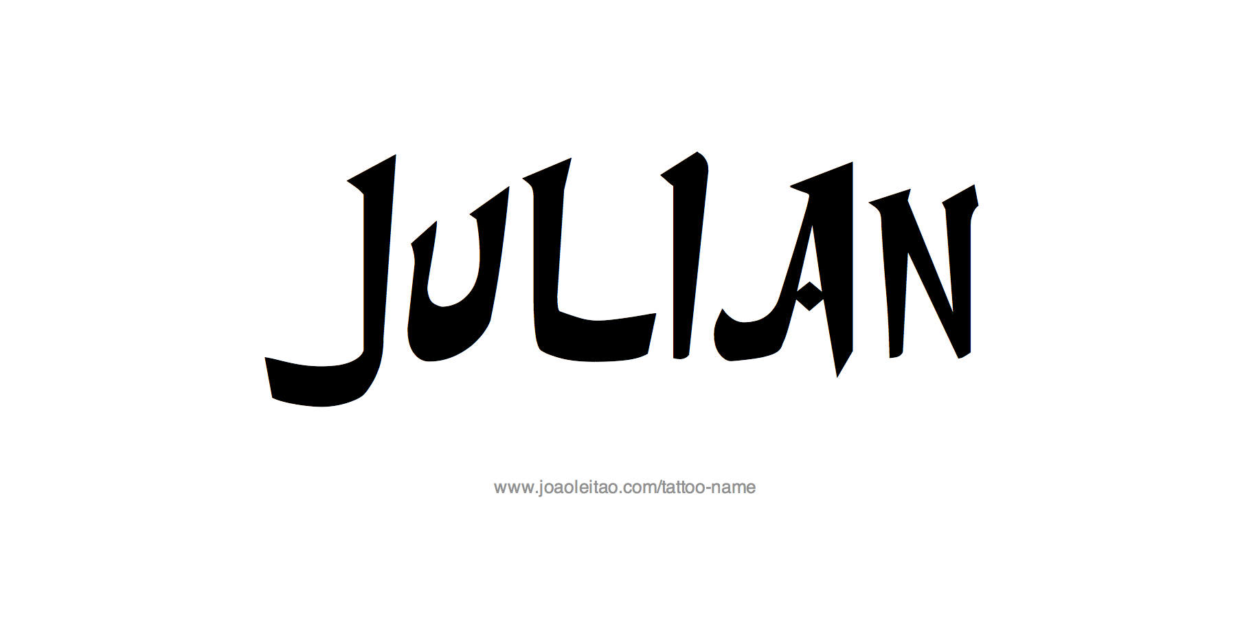 Tattoo Design Name Julian