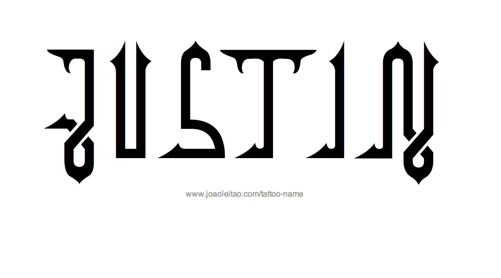 Tattoo Design Name Justin