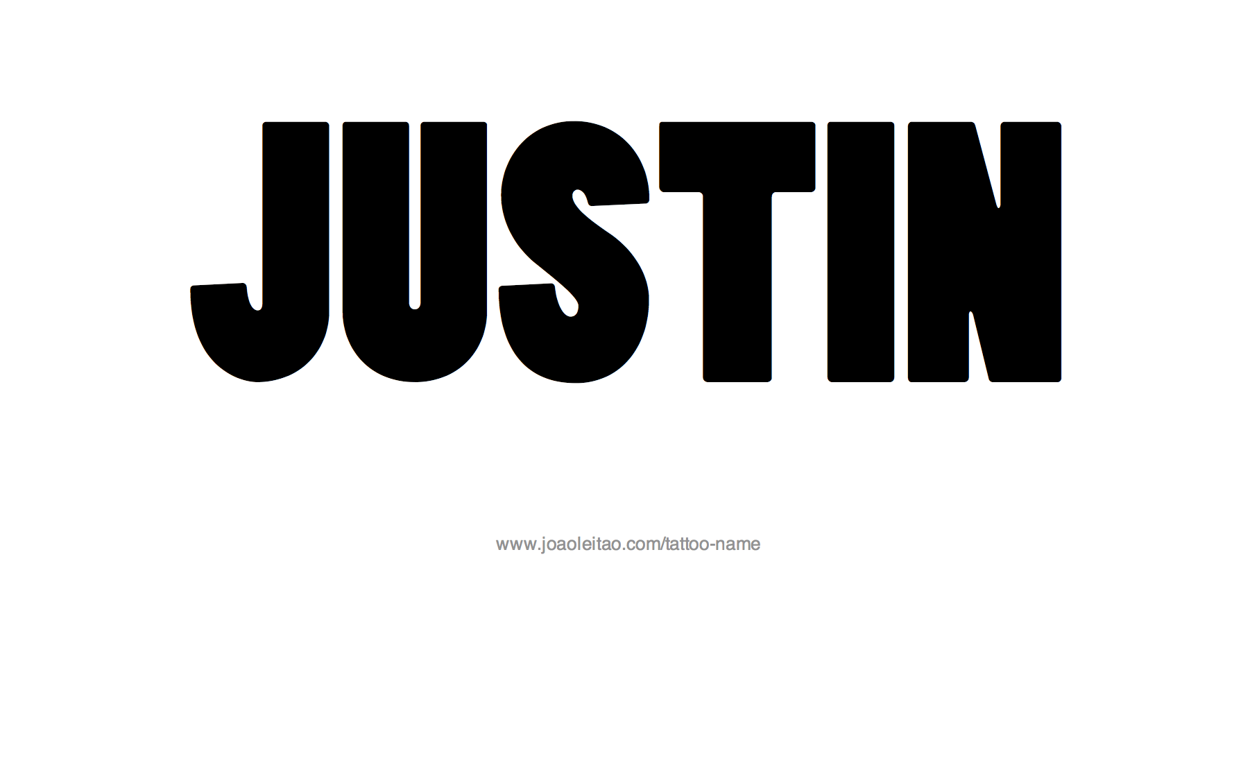 Tattoo Design Name Justin