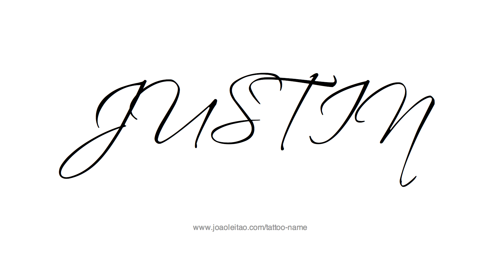 Tattoo Design Name Justin