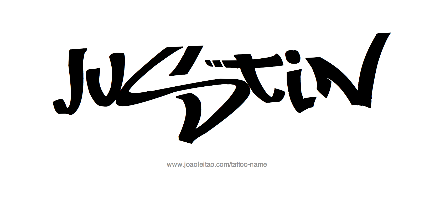 Tattoo Design Name Justin