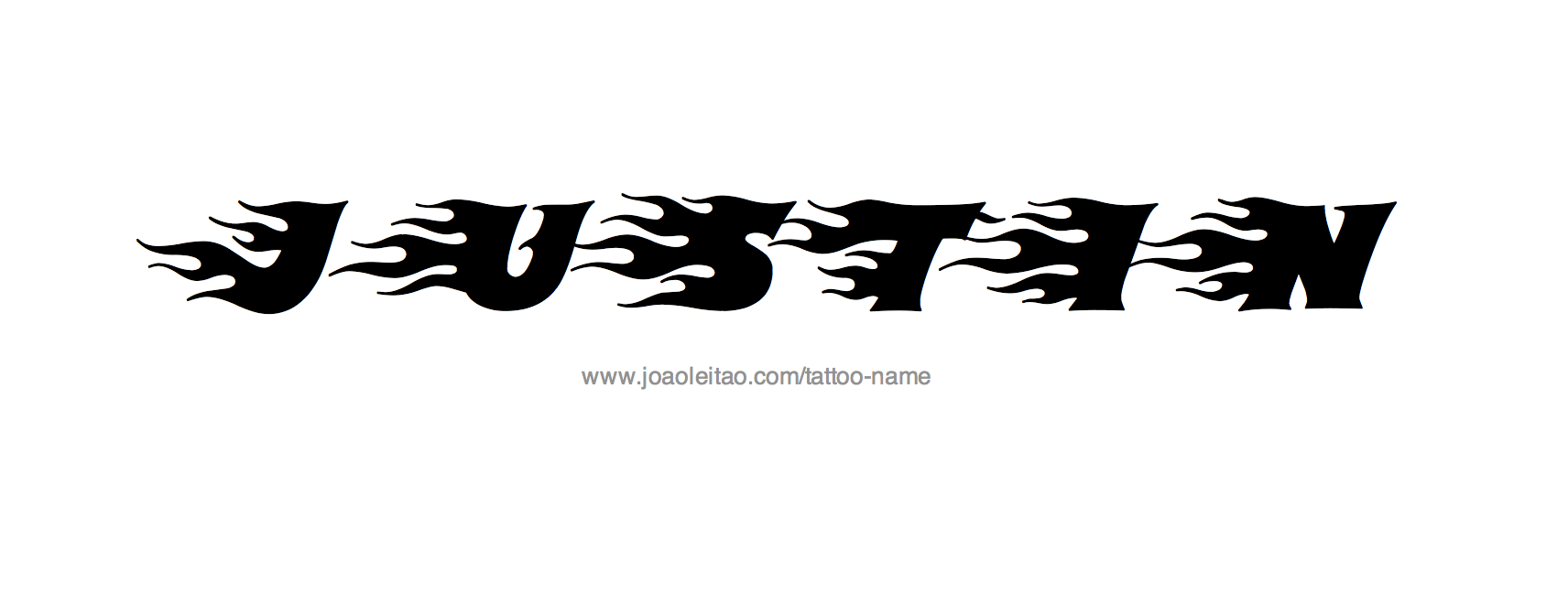 Tattoo Design Name Justin