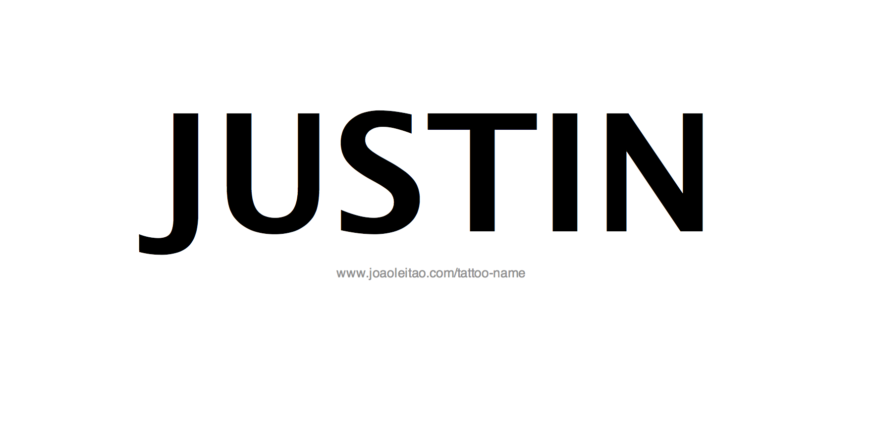 Tattoo Design Name Justin