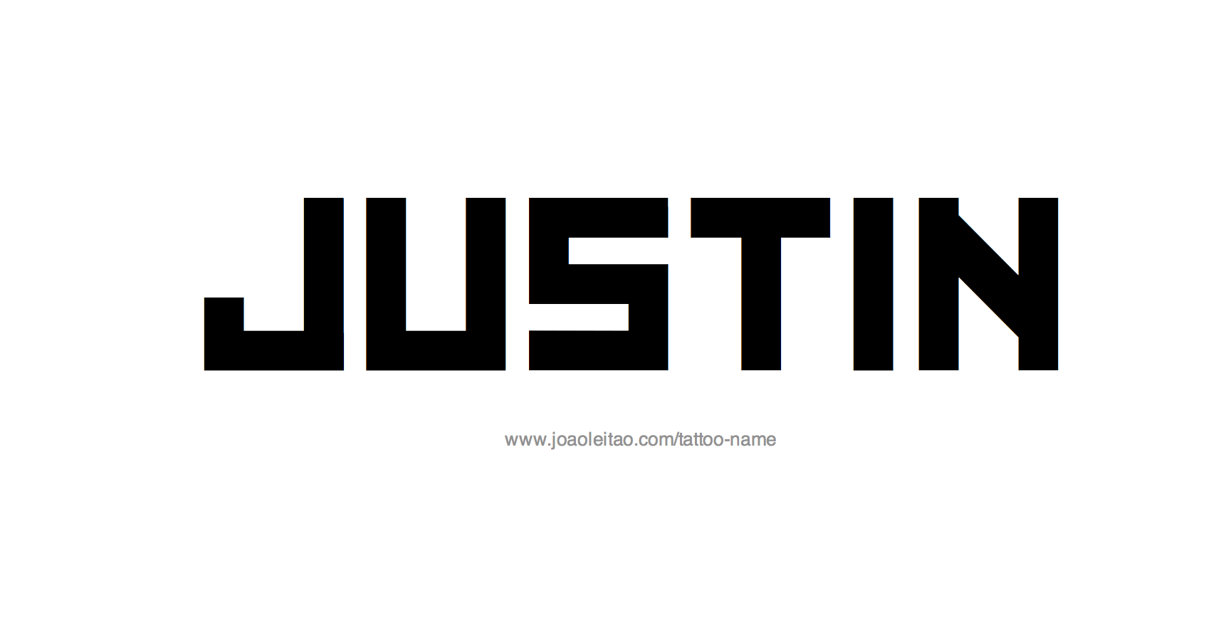 Tattoo Design Name Justin