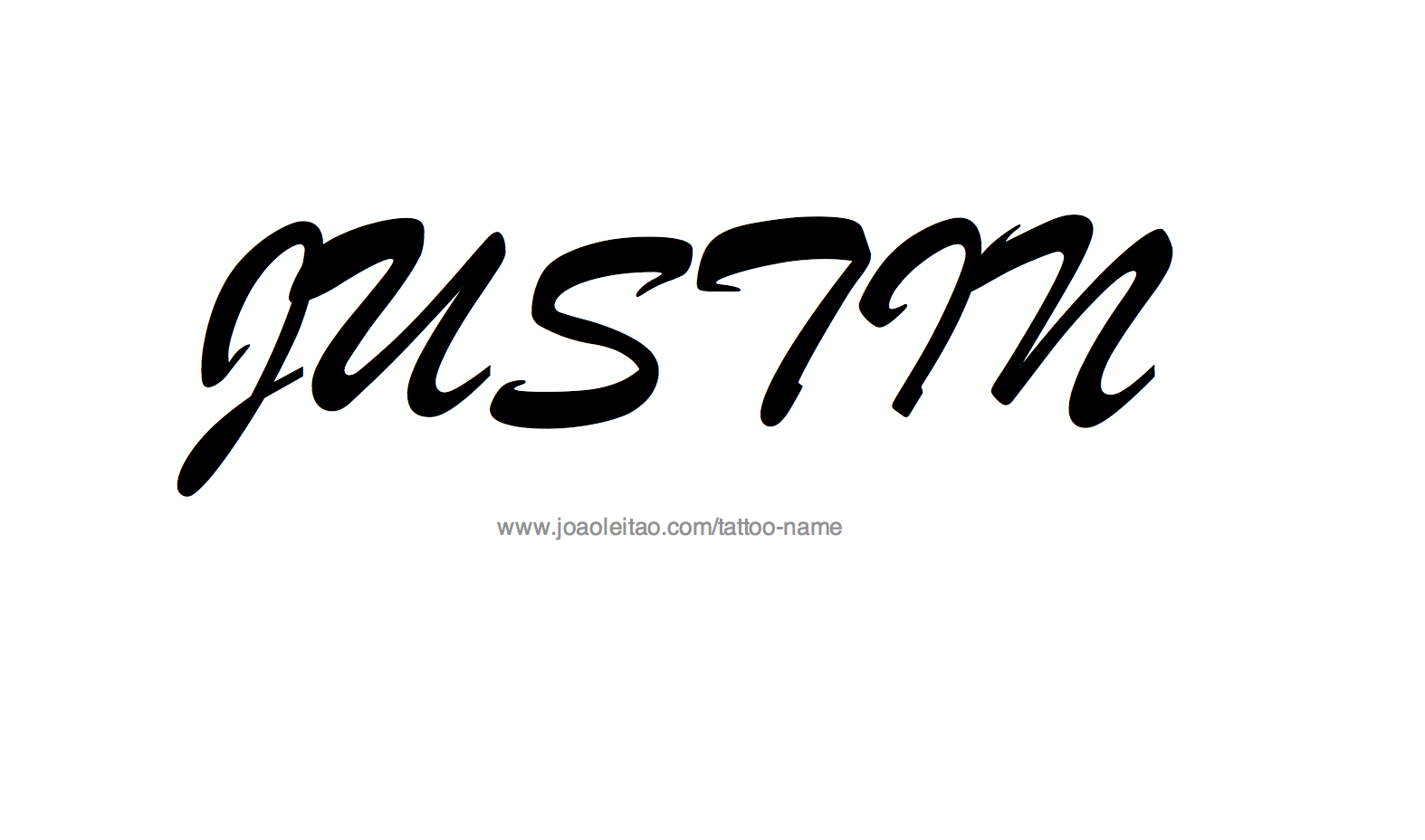 Tattoo Design Name Justin