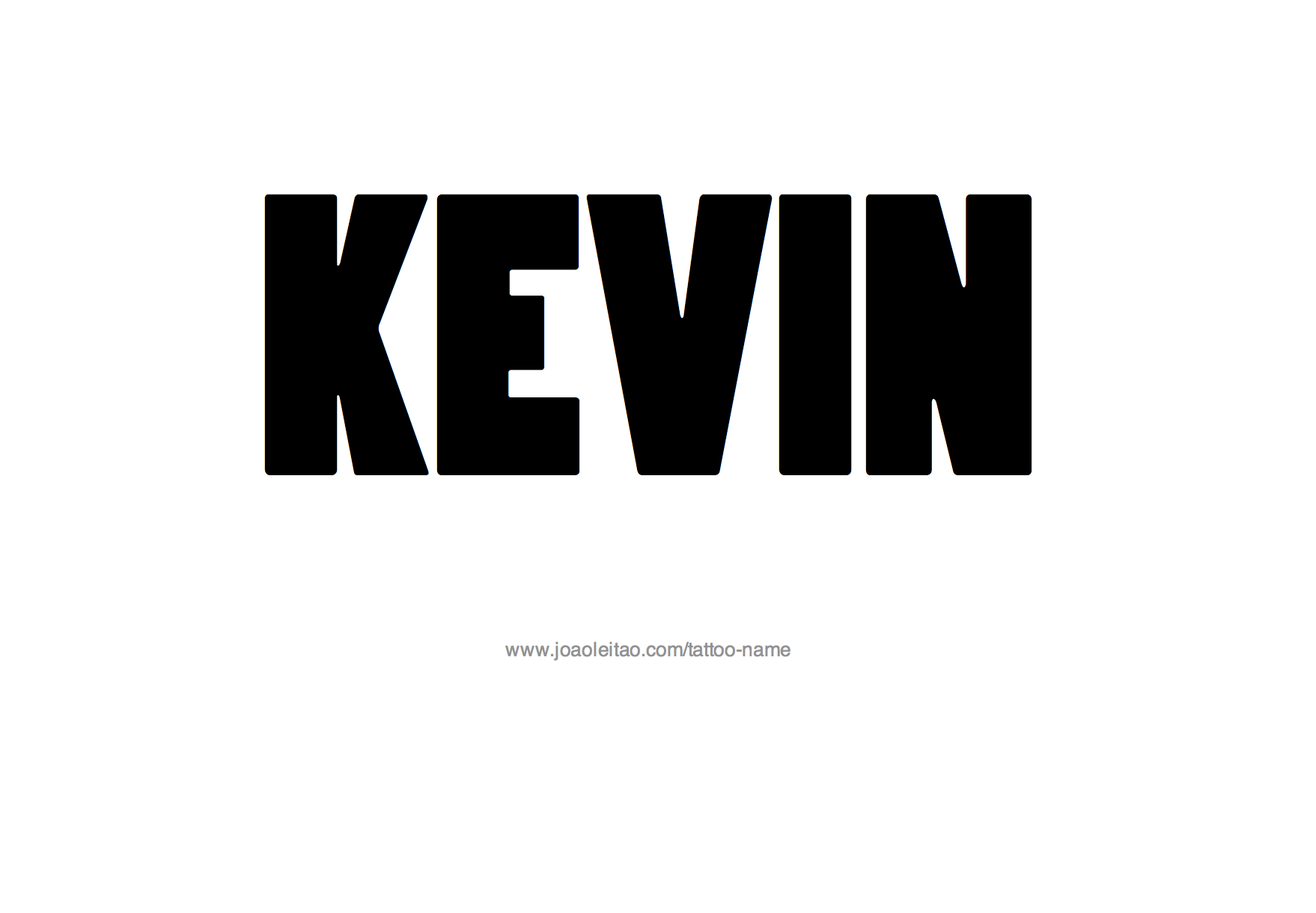 Tattoo Design Name Kevin