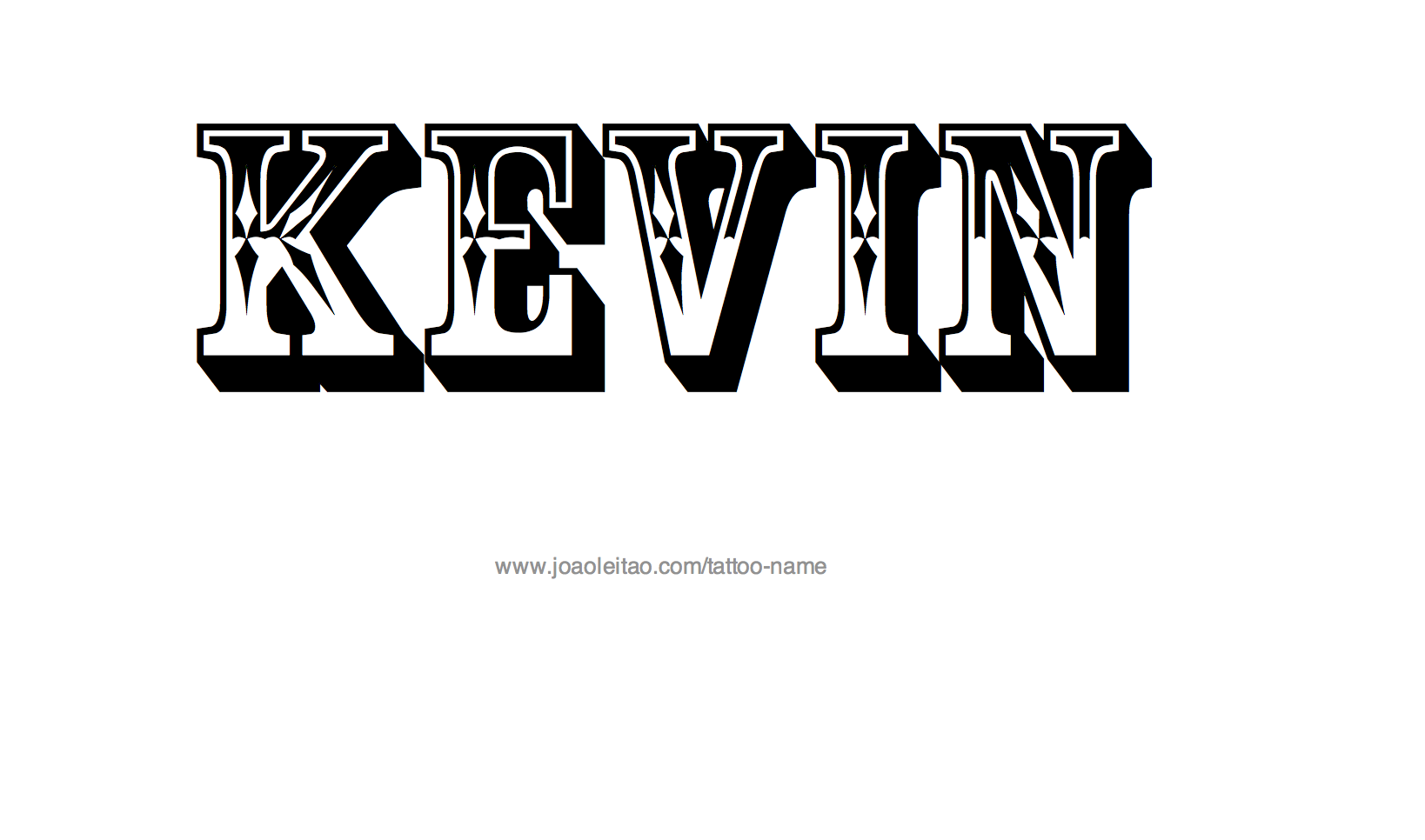 Tattoo Design Name Kevin