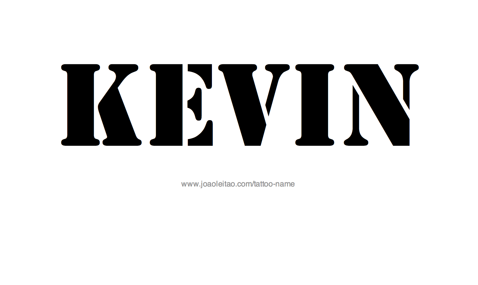 Tattoo Design Name Kevin