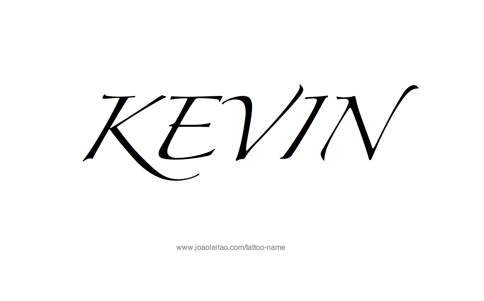 Tattoo Design Name Kevin