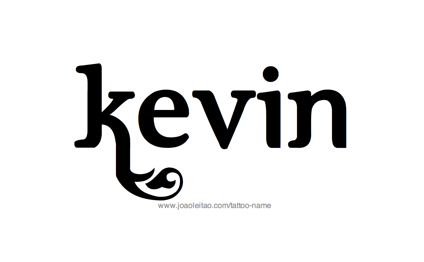Tattoo Design Name Kevin