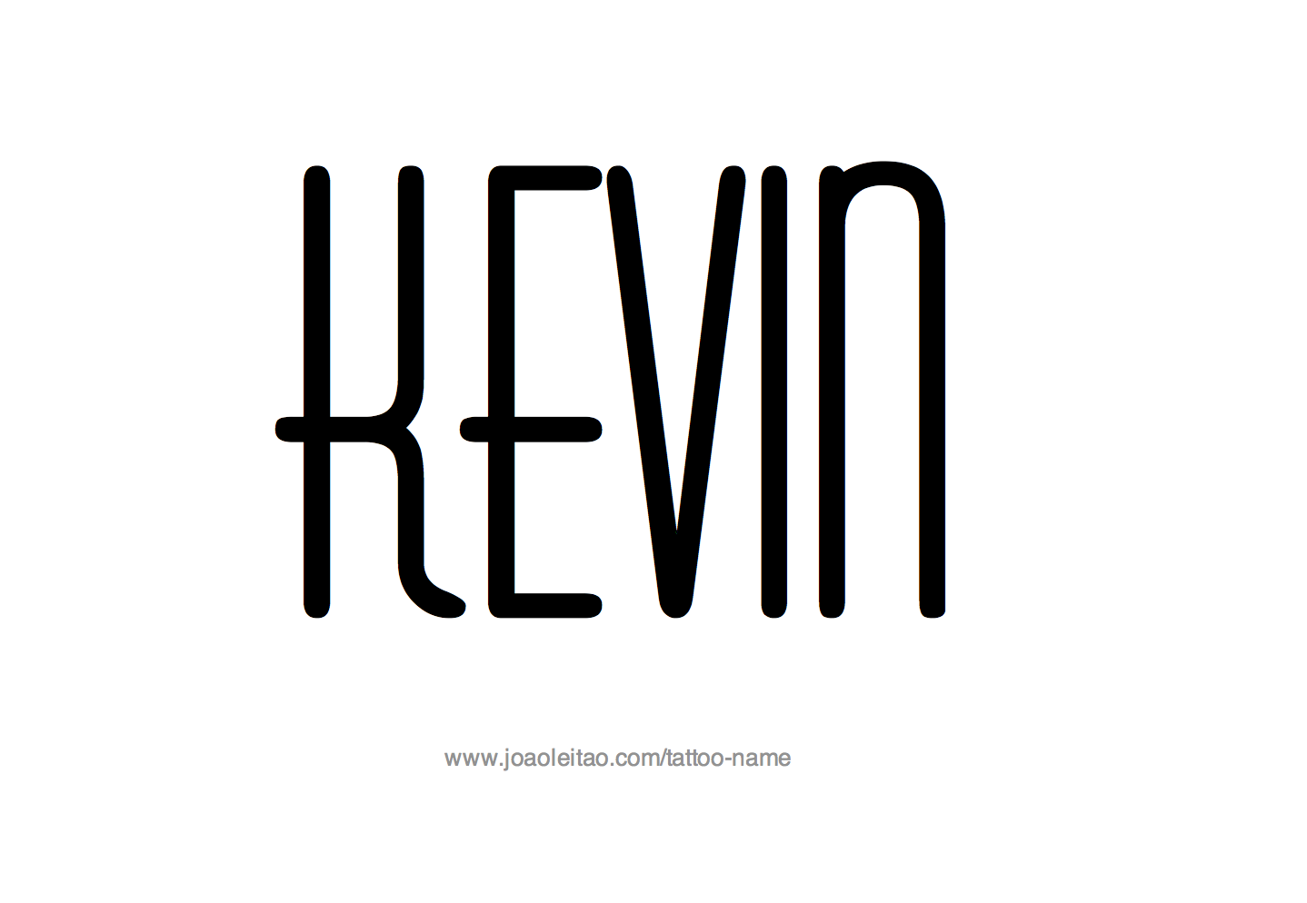 Tattoo Design Name Kevin