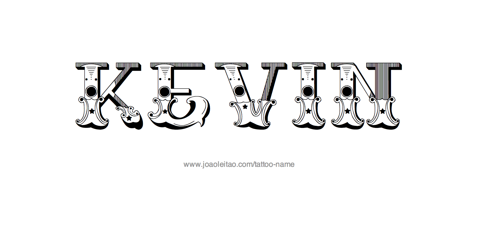 Tattoo Design Name Kevin