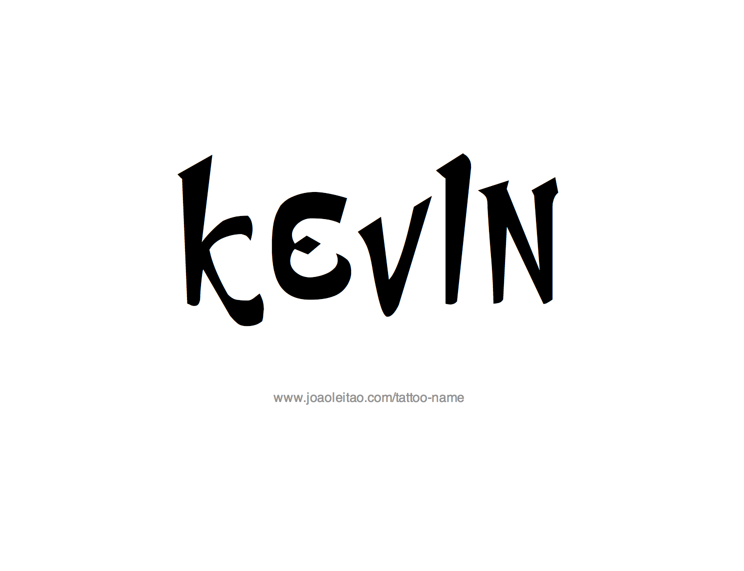 Tattoo Design Name Kevin