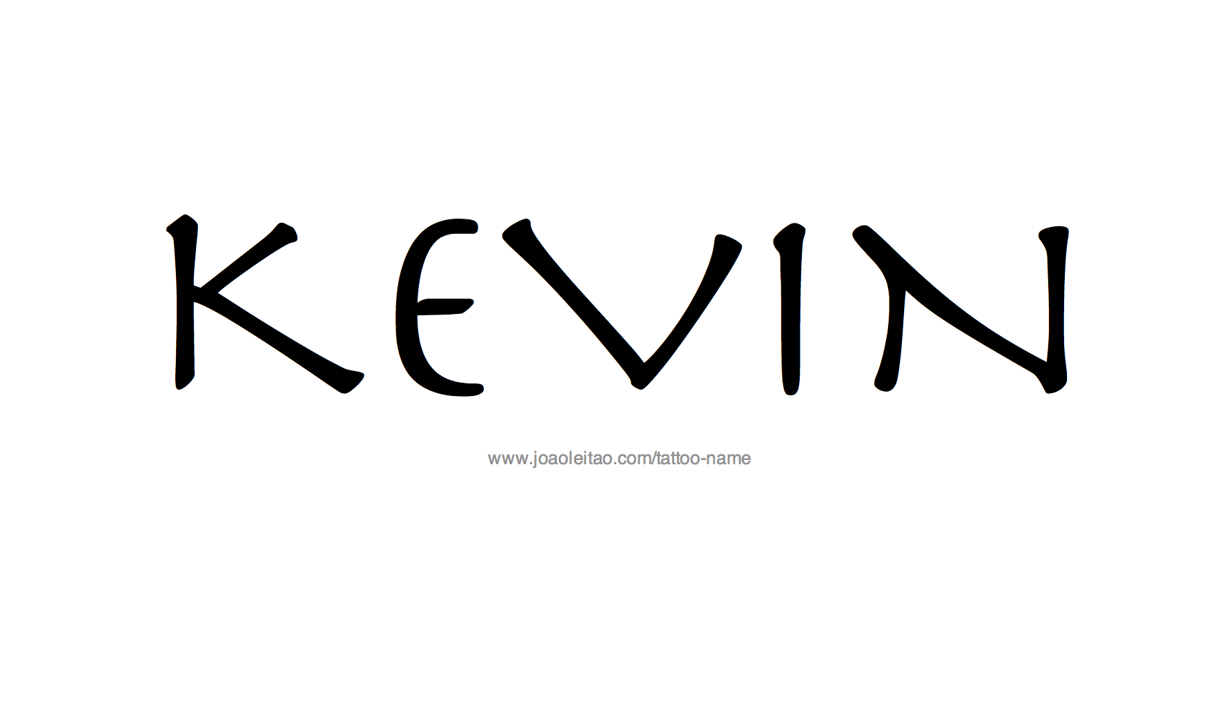 Tattoo Design Name Kevin