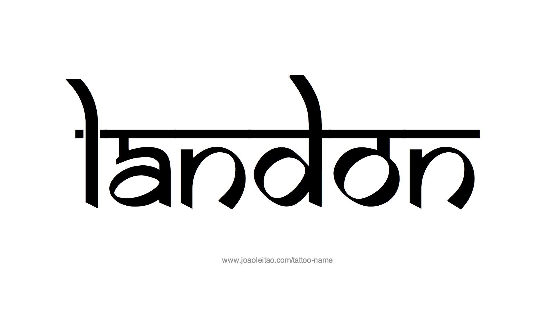 Tattoo Design Name Landon