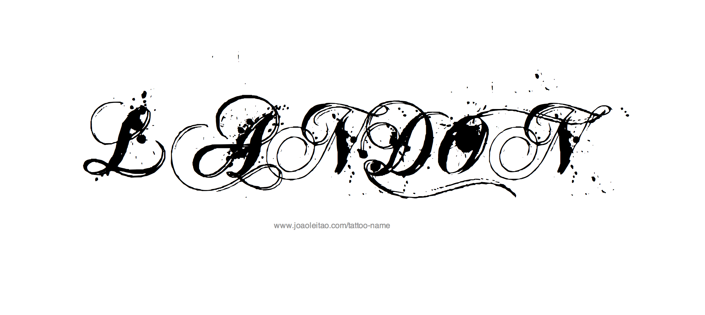 Tattoo Design Name Landon