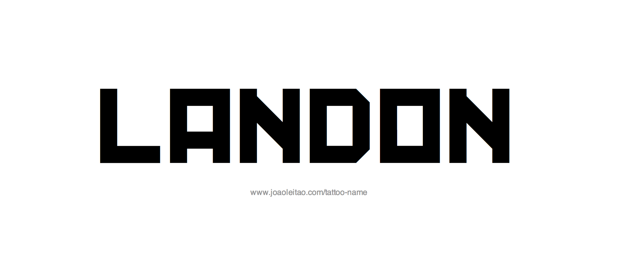 Tattoo Design Name Landon