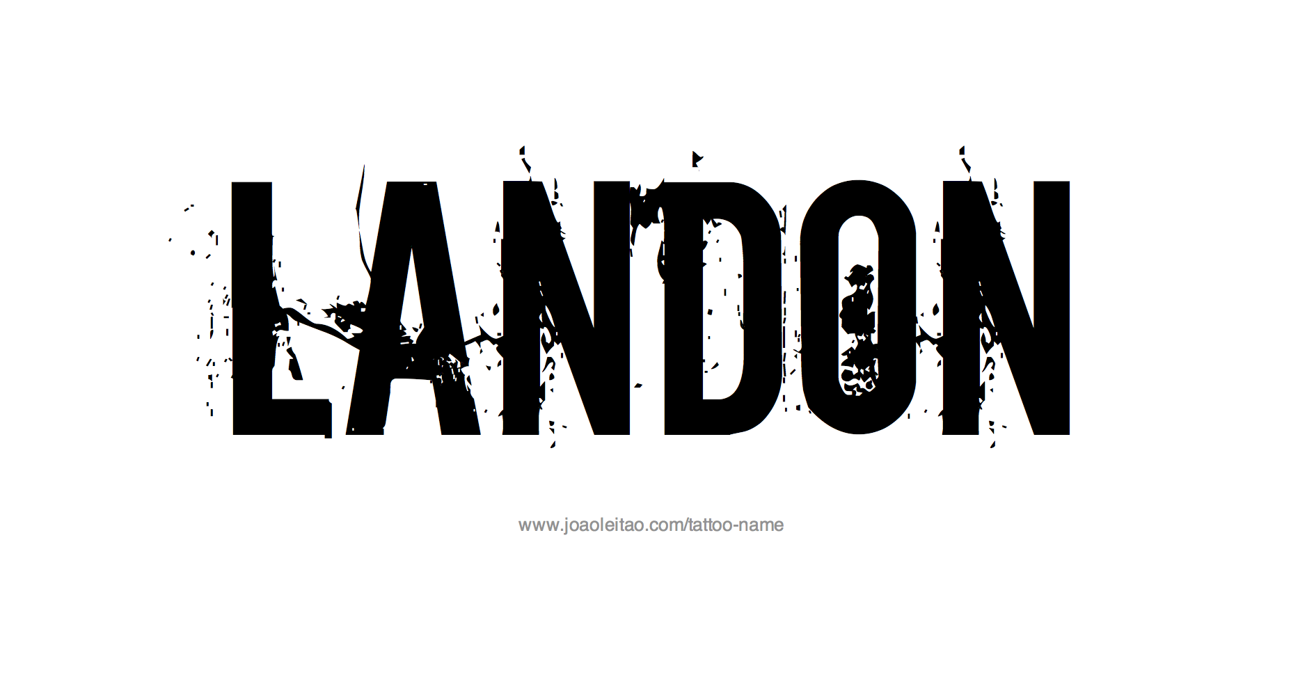 Tattoo Design Name Landon