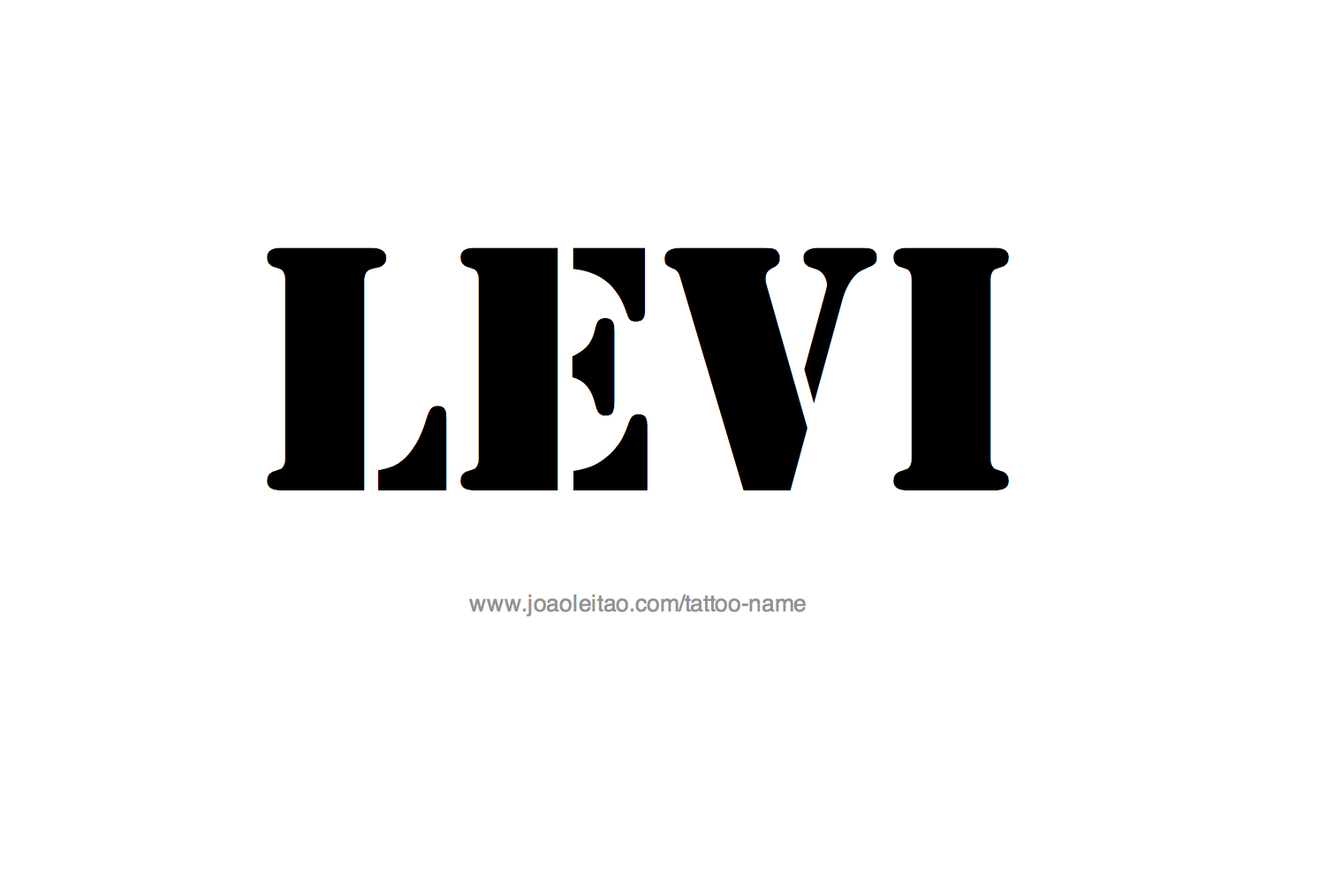 Tattoo Design Name Levi