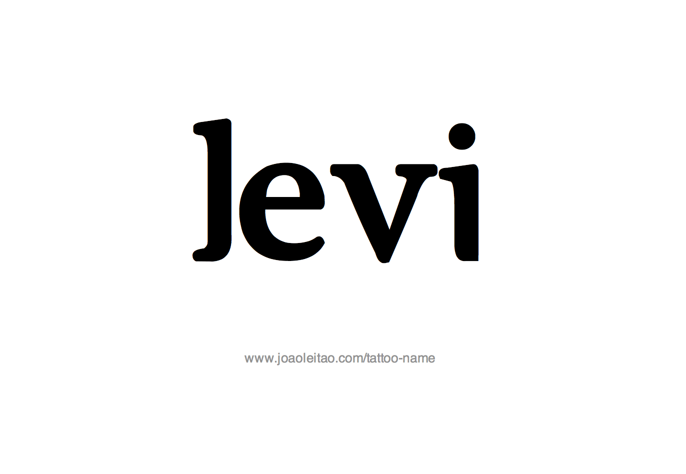 Tattoo Design Name Levi