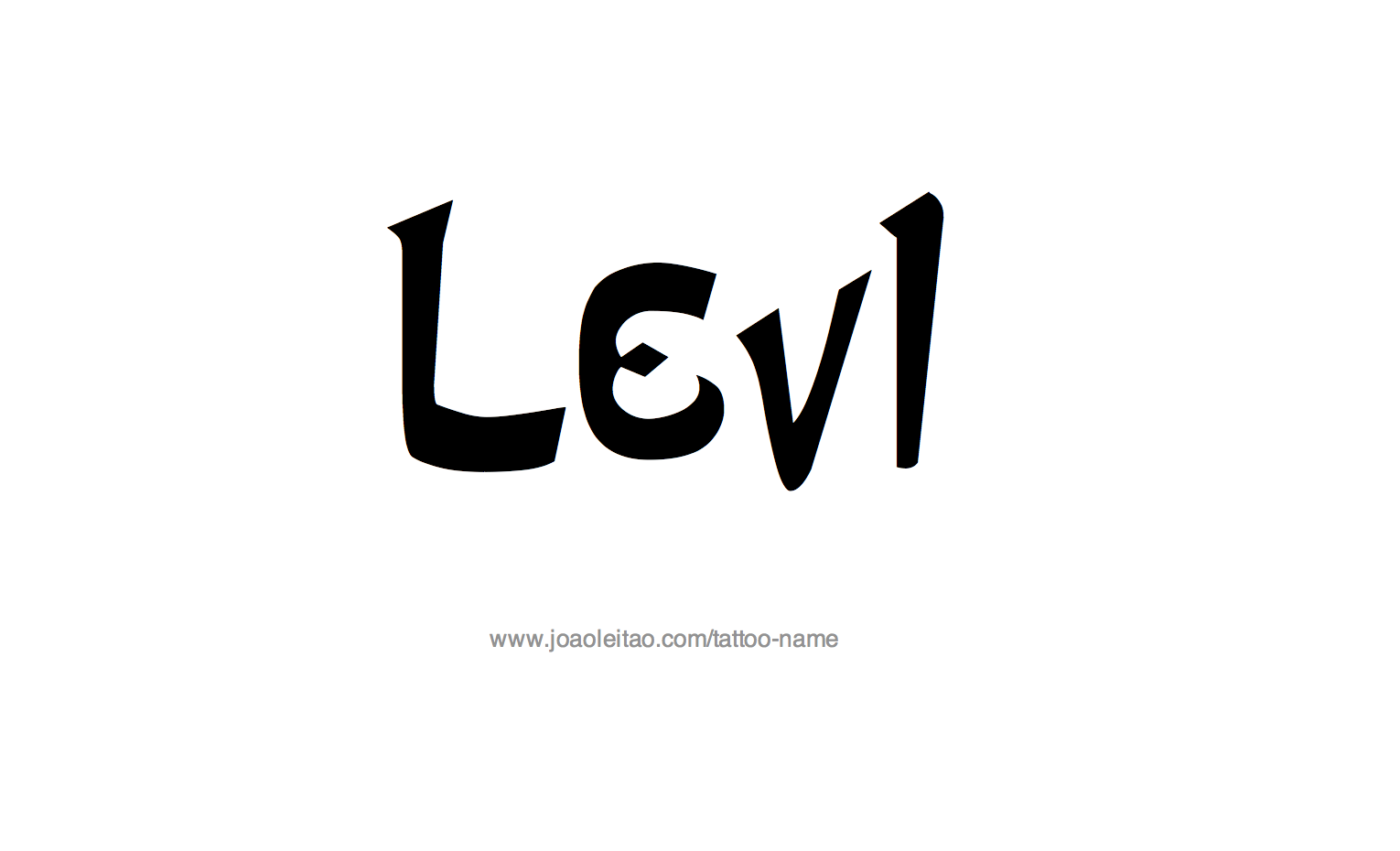 Tattoo Design Name Levi