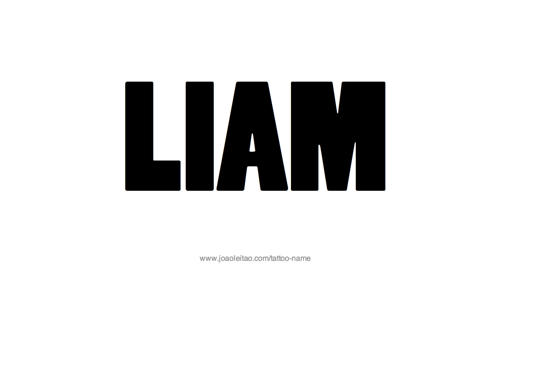 Tattoo Design Name Liam