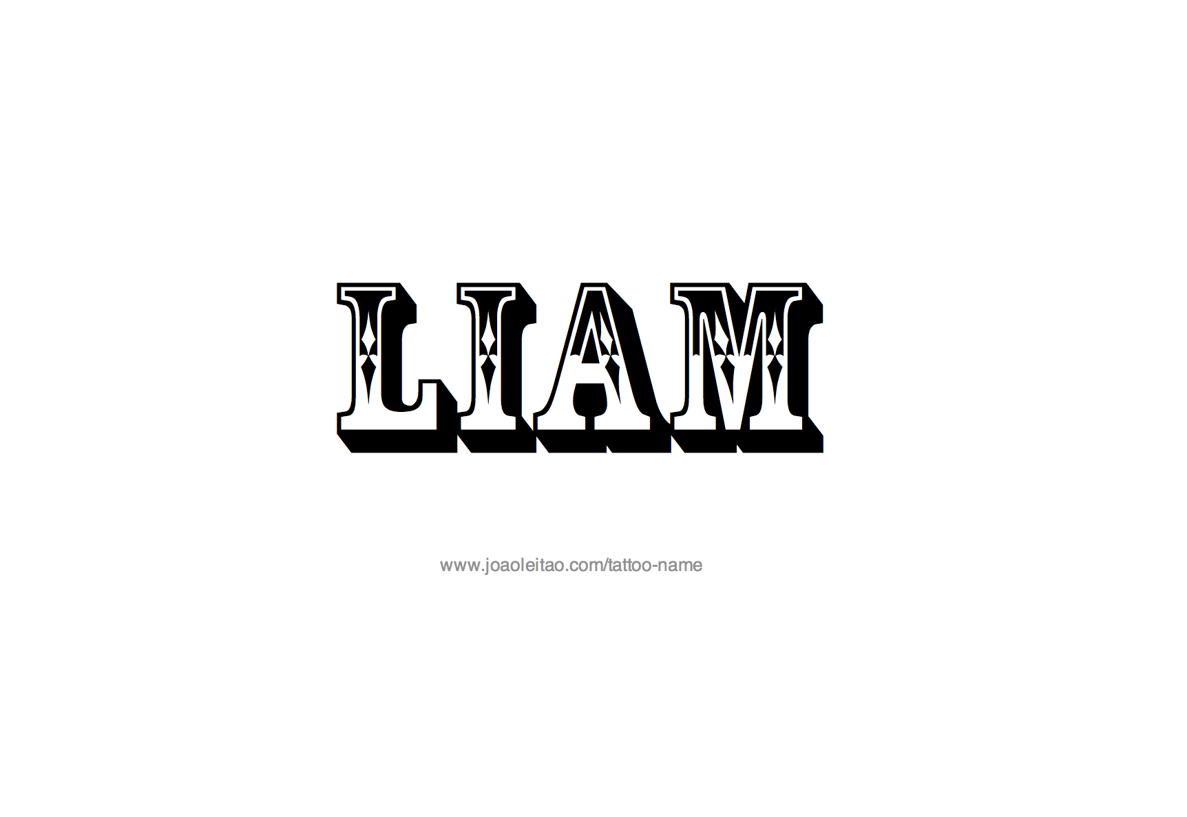 Tattoo Design Name Liam