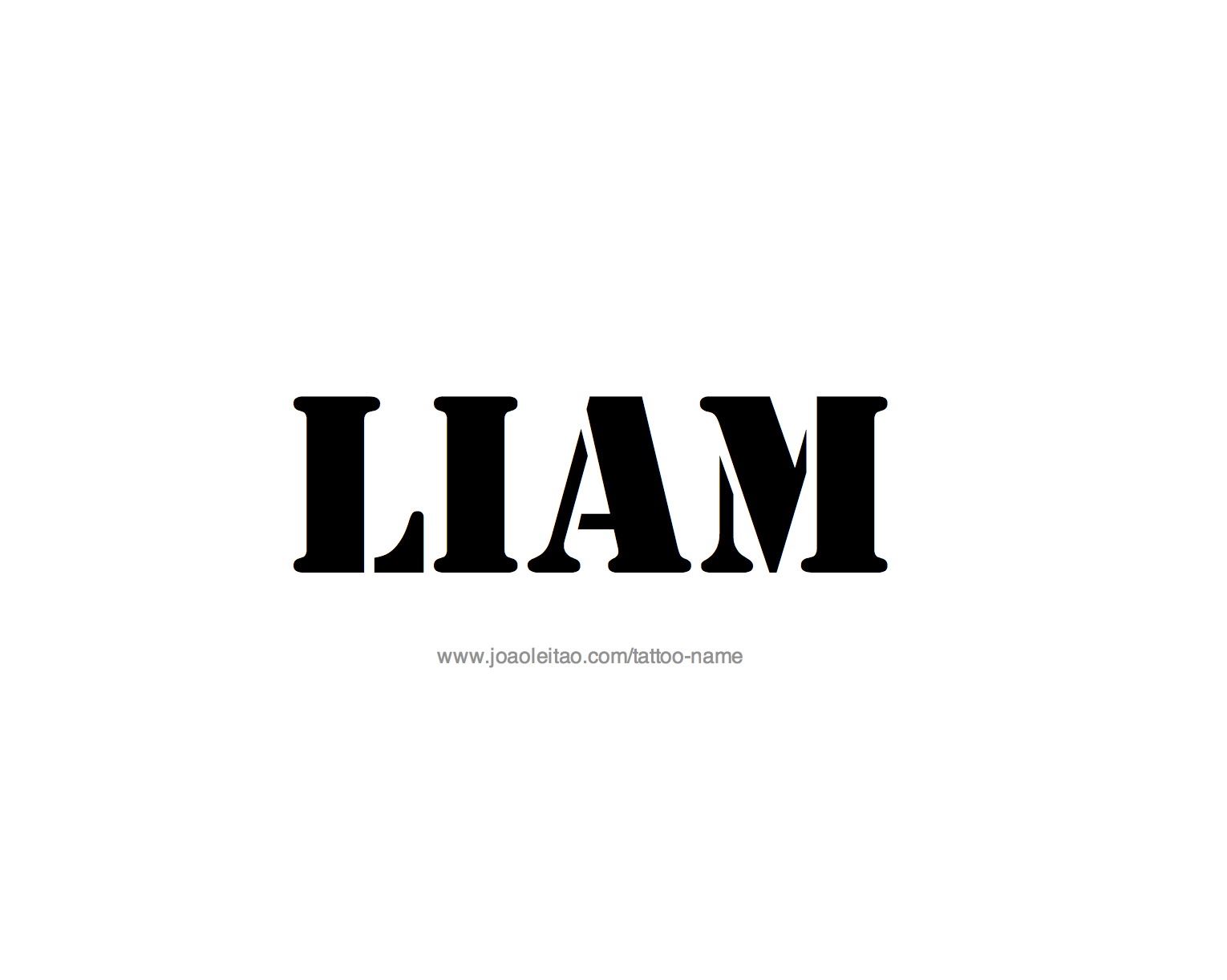 Tattoo Design Name Liam