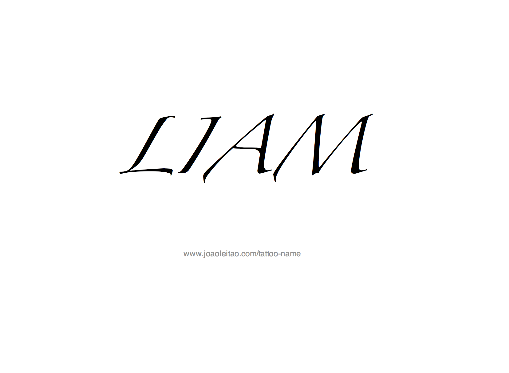 Tattoo Design Name Liam