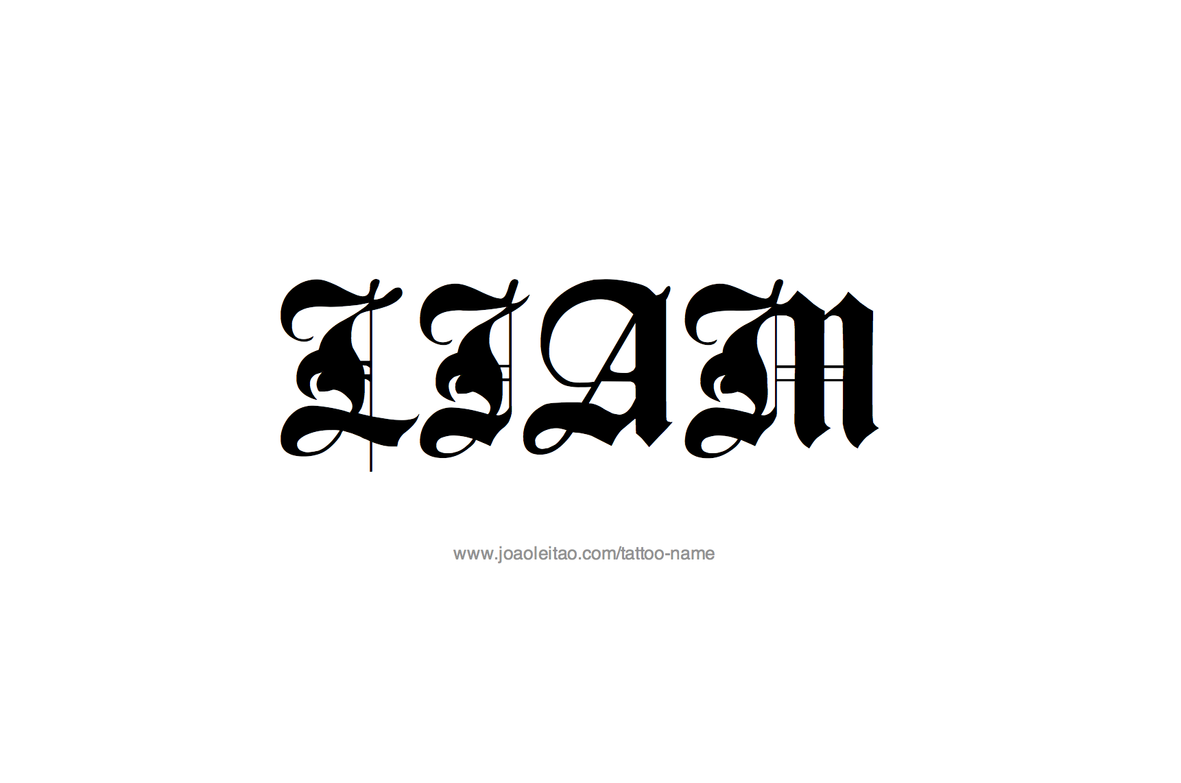 Tattoo Design Name Liam