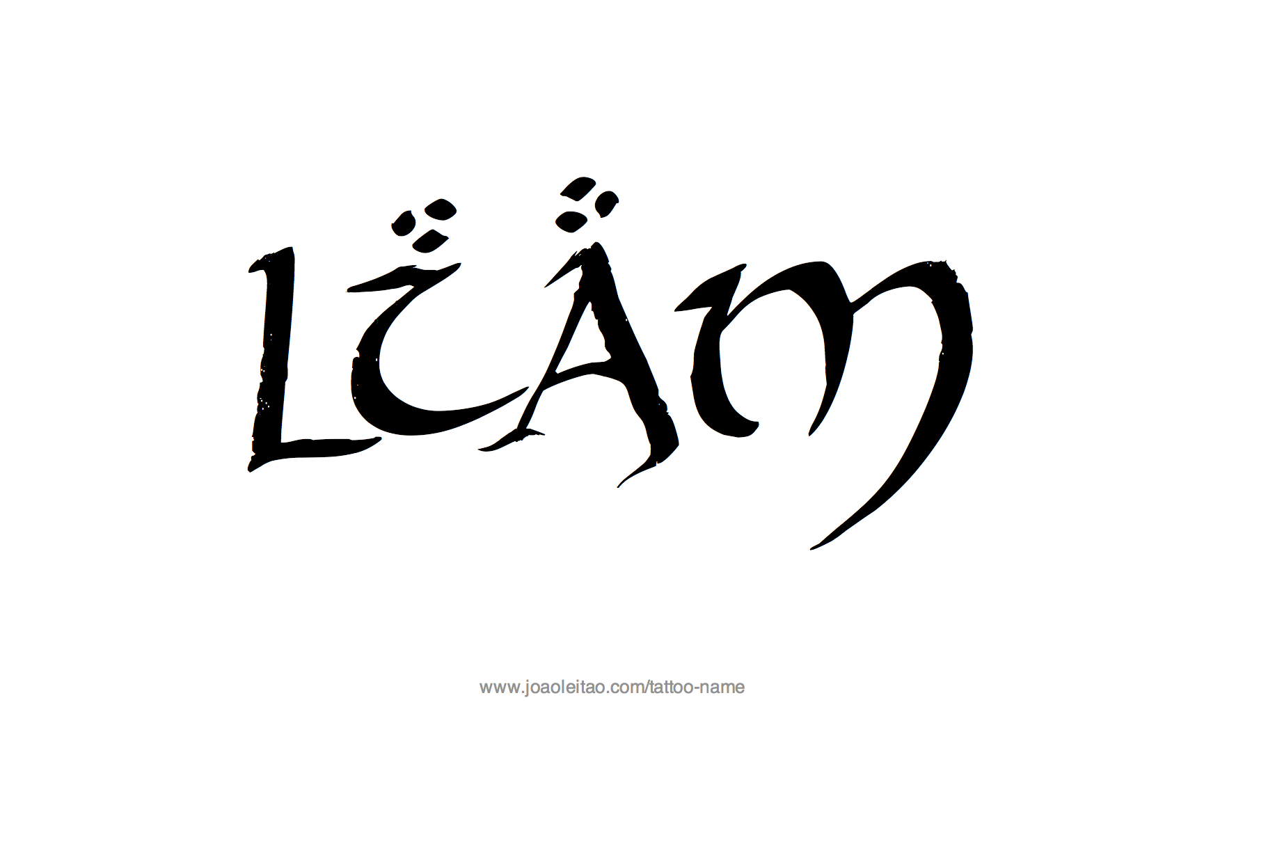 Tattoo Design Name Liam