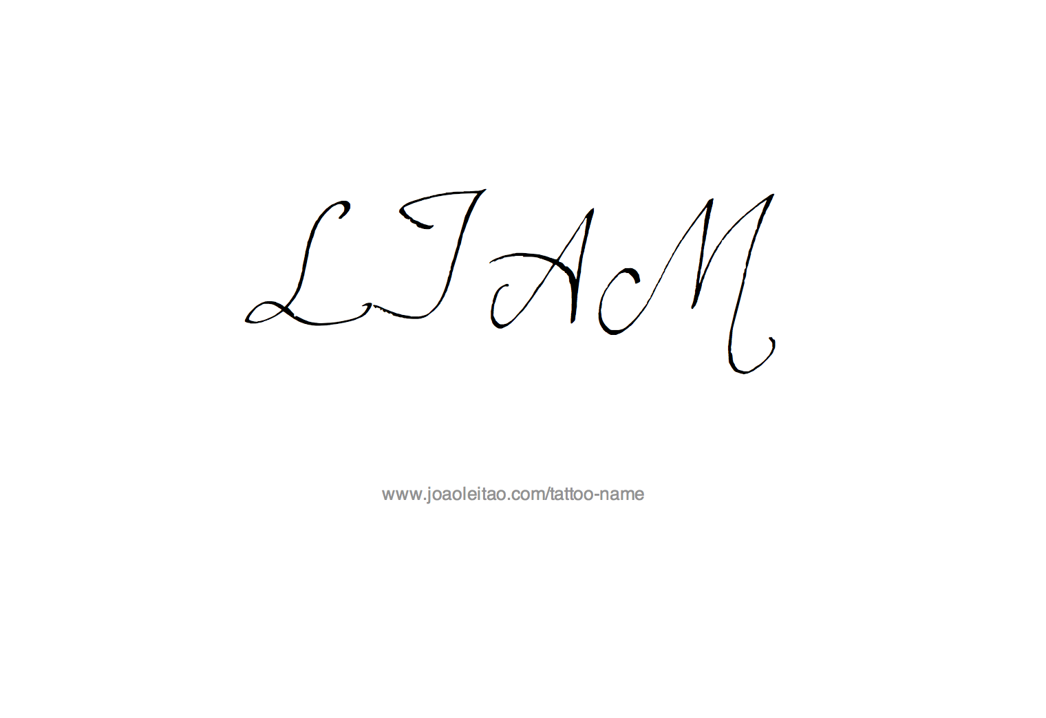 Tattoo Design Name Liam