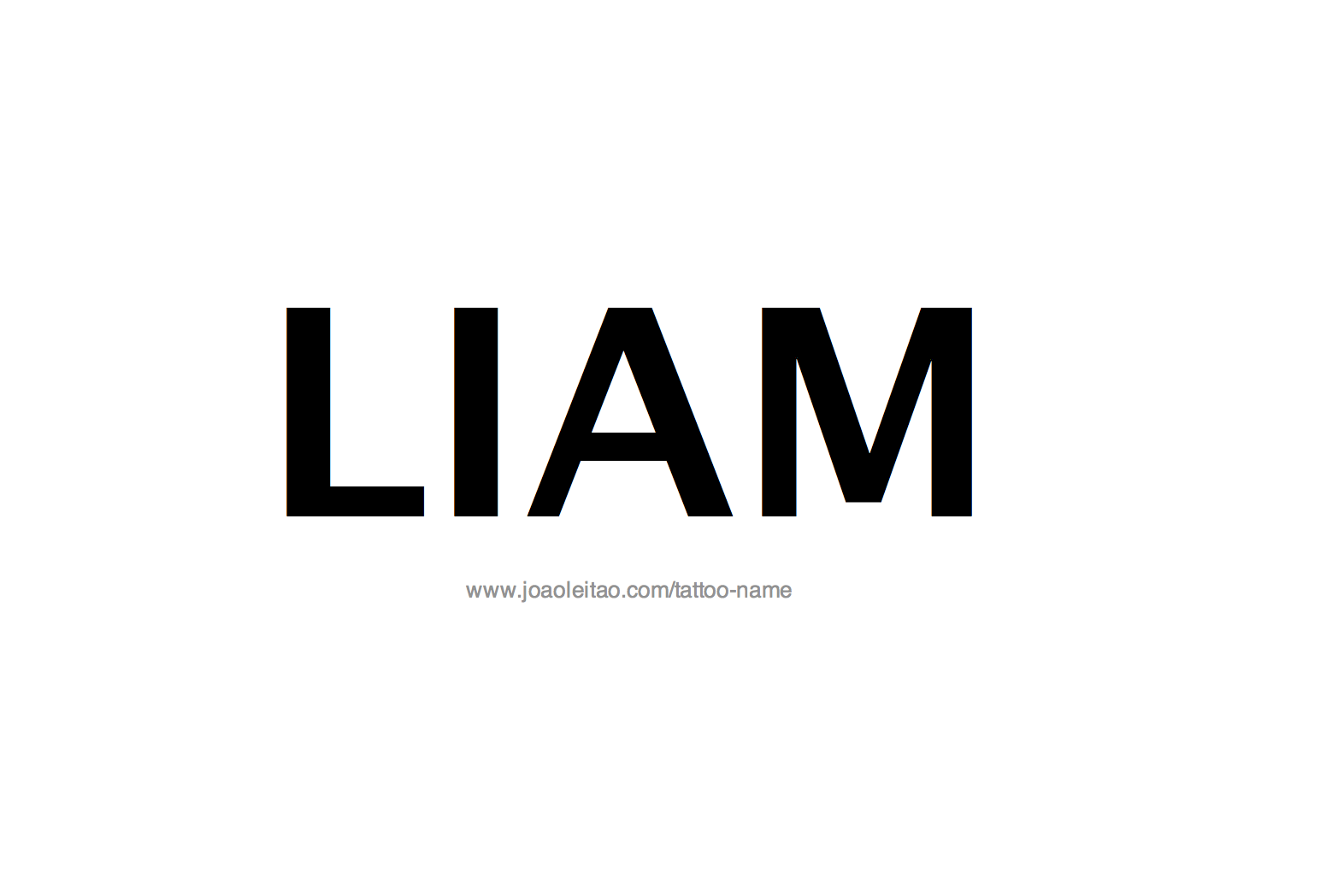 Tattoo Design Name Liam